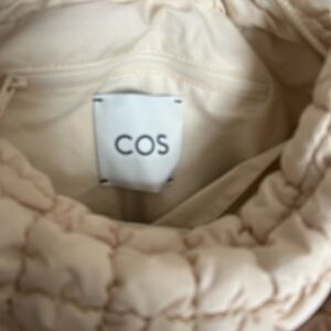 COS Cream Puffer Bag